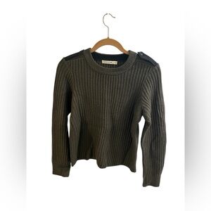 rag & bone Dark Green Ribbed Sweater